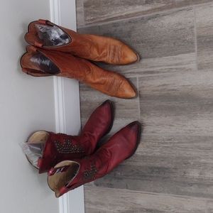 Women's Cowboy Boots (2 pair)